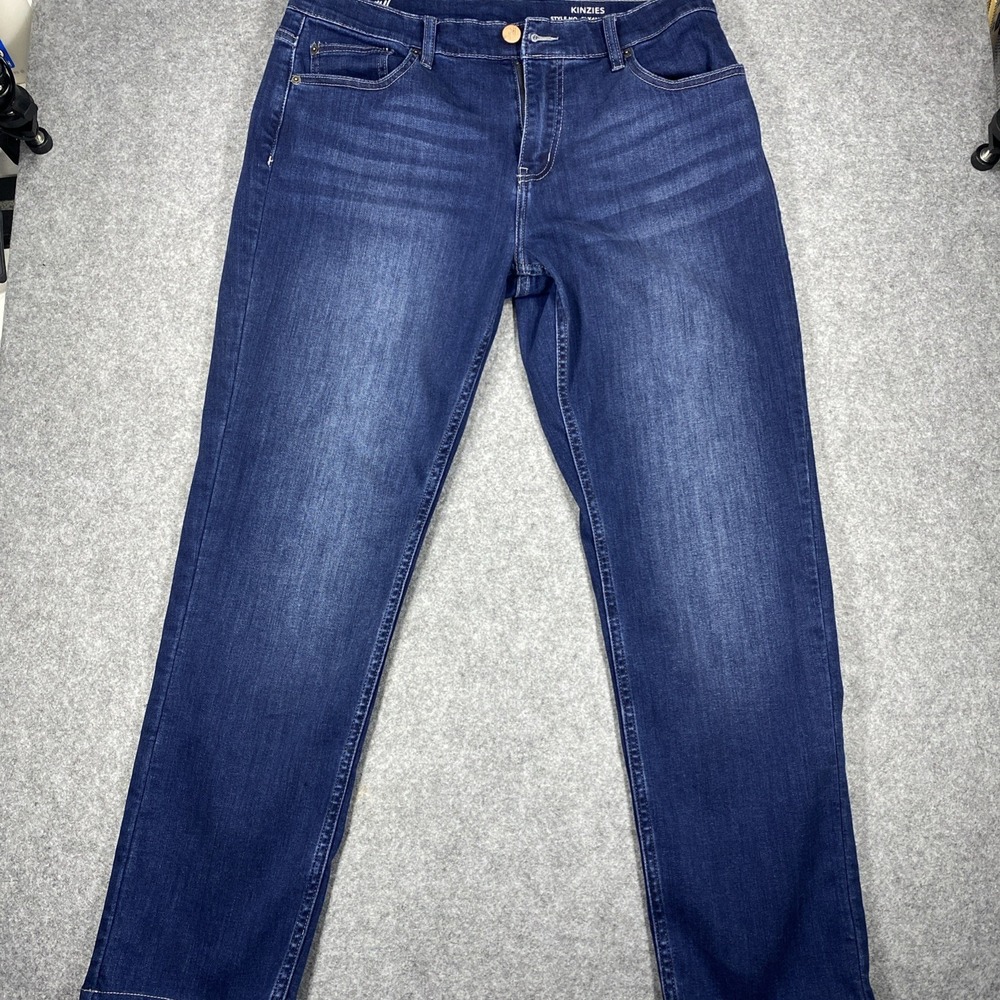 Mugsy Kinzies Jeans Mens 34x32 Dark Blue Stretch FLX4NKZ Slim Pants denim